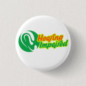 Gehoorstoornis Symbool - Elegant oorontwerp Ronde Button 3,2 Cm (Voorkant)