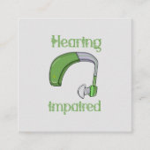 Gehoorstoornis Vierkante Visitekaartje (Voorkant)