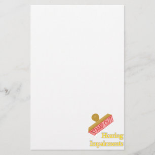 Gehoorstoornissen Briefpapier
