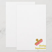 Gehoorstoornissen Briefpapier (Voorkant / Achterkant)