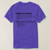 gehoorstoornissen middenoorinfectie t-shirt (Design voorkant)