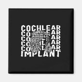 Gehoorverlies Bewustmaking Doaf Cochlear Implant A Magneet (Voorkant)