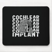 Gehoorverlies Bewustmaking Doaf Cochlear Implant A Muismat (Voorkant)