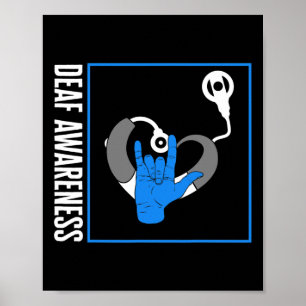 Gehoorverlies Bewustmaking Doaf Cochlear Implant A Poster