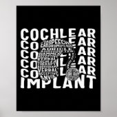 Gehoorverlies Bewustmaking Doaf Cochlear Implant A Poster (Voorkant)