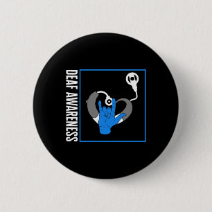 Gehoorverlies Bewustmaking Doaf Cochlear Implant A Ronde Button 5,7 Cm