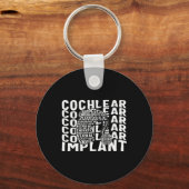 Gehoorverlies Bewustmaking Doaf Cochlear Implant A Sleutelhanger (Achterkant)
