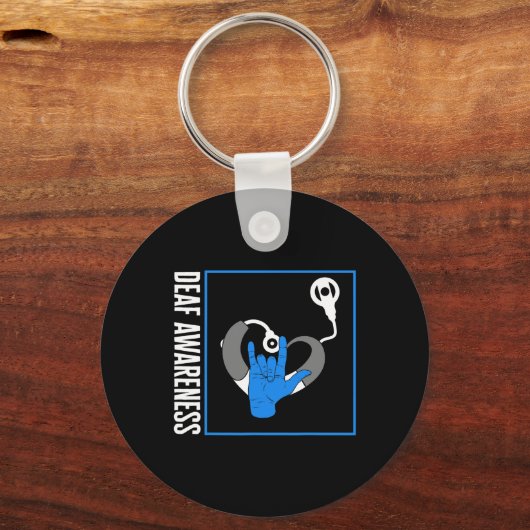 Gehoorverlies Bewustmaking Doaf Cochlear Implant A Sleutelhanger (Achterkant)