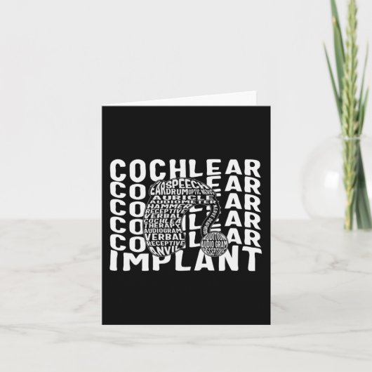 Gehoorverlies Bewustwording Dove Cochleair Implant Kaart (Voorkant)