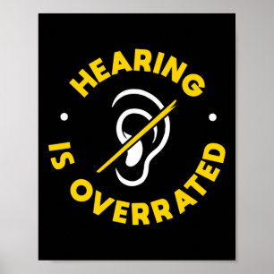 Gehoorverlies Bewustzijn ASL en doofbewustzijn Poster