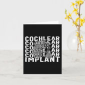 Gehoorverlies Bewustzijn Dove Cochleair Implantaat Kaart (Gele Bloem)