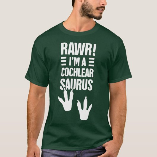 Gehoorverlies bewustzijn Grappig cochleair implant T-shirt (Voorkant)