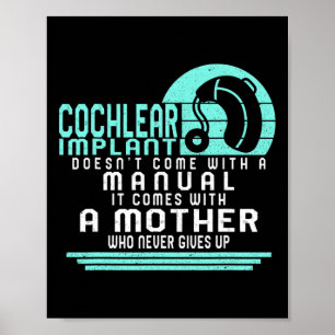 Gehoorverlies Bewustzijn Moeder Cochleair Implanta Poster