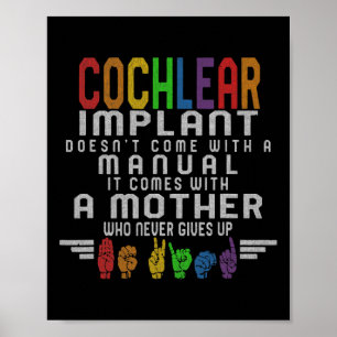Gehoorverlies Bewustzijn Moeder Cochleair Implanta Poster