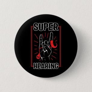 Gehoorverlies Bewustzijn Super Gehoor Cochleair Im Ronde Button 5,7 Cm