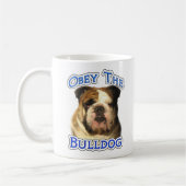 Gehoorzaam de Bulldog Koffiemok (Links)