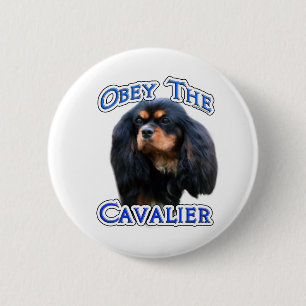 Gehoorzaam de Cavalier - Button