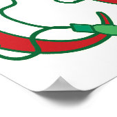 Gehoorzaam de Cook Holiday Kitchen Gezegde Print (Hoek)