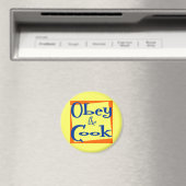 Gehoorzaam de Cook Kitchen Gezegde Magnet (Insitu (Vaatwasser))