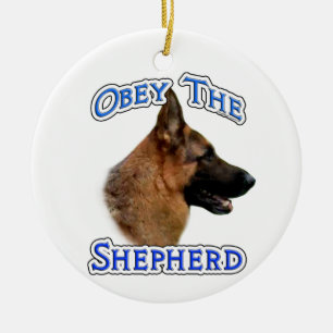 Gehoorzaam de Herder Keramisch Ornament