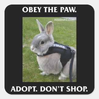 Gehoorzaam de Paw Sticker