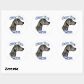 Gehoorzaam de Weimaraner Sticker (Vel)