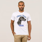 Gehoorzaam de Weimaraner T-shirt (Voorkant volledig)