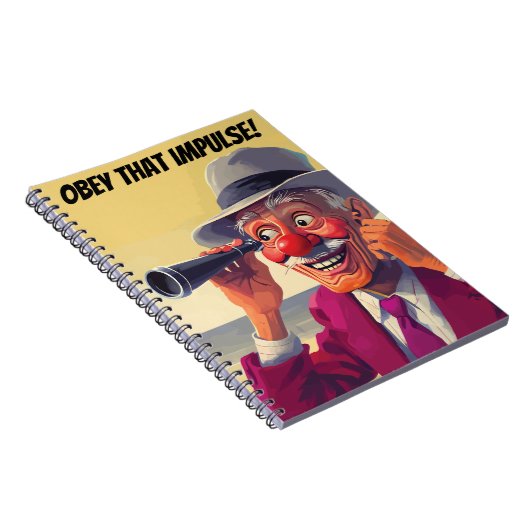 Gehoorzaam die Impulse, Oud Man met Spyglass, Grap Notitieboek (Rechterzijde)