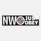 Gehoorzaam (donkere) Bumpersticker (Voorkant)