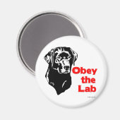 Gehoorzaam het lab magneet (Voorkant / Achterkant)