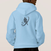 Gehoorzaam sweatshirt voor een jonge hockeyspeler (Achterkant)