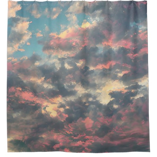 Gehoorzame tinten douchegordijn (Voorkant)