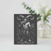 Gehorende Winter Satyr — door BurnsInHell Briefkaart (Staand voorkant)