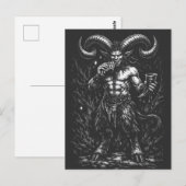 Gehorende Winter Satyr — door BurnsInHell Briefkaart (Voorkant / Achterkant)