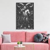 Gehorende Winter Satyr — door BurnsInHell Canvas Afdruk (Insitu (Woonkamer))