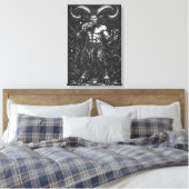Gehorende Winter Satyr — door BurnsInHell Canvas Afdruk (Insitu (Slaapkamer))