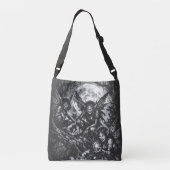 Gehorende Winter Satyr — door BurnsInHell Crossbody Tas (Achterkant)