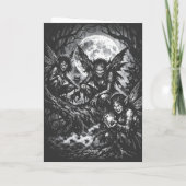 Gehorende Winter Satyr — door BurnsInHell Kaart (Achterkant)