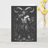 Gehorende Winter Satyr — door BurnsInHell Kaart (Gele Bloem)