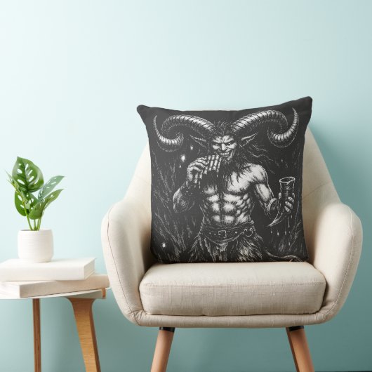 Gehorende Winter Satyr — door BurnsInHell Kussen (Stoel)