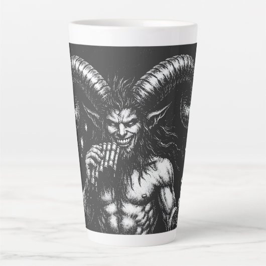 Gehorende Winter Satyr — door BurnsInHell Latte Mok (Voorkant)