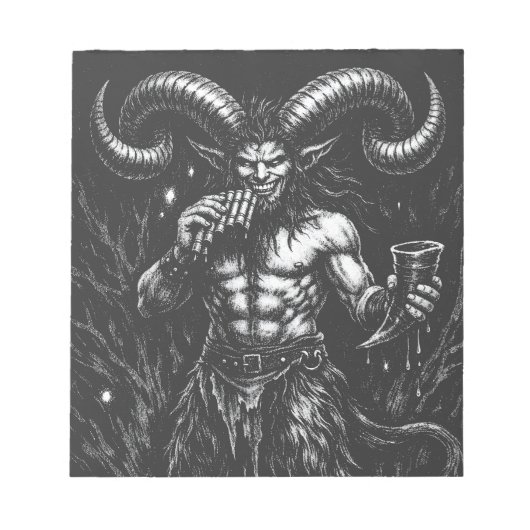 Gehorende Winter Satyr — door BurnsInHell Notitieblok (Voorkant)