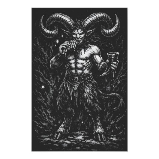 Gehorende Winter Satyr — door BurnsInHell Perfect Poster (Voorkant)