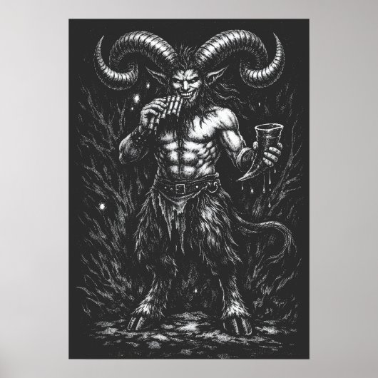 Gehorende Winter Satyr — door BurnsInHell Poster (Voorkant)
