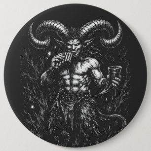 Gehorende Winter Satyr — door BurnsInHell Ronde Button 6,0 Cm