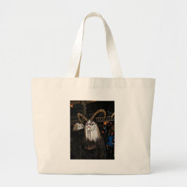 Gehornd Japanse Duivelsmasker Grote Tote Bag
