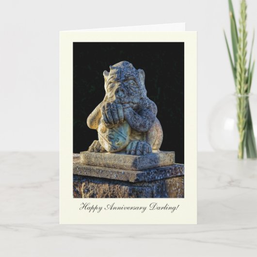 Gehornd Waakzaam Grimas - Gefeliciteerd met je ver Kaart (Voorkant)