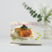 Gehouden dag Boat Scallops met Califl... Briefkaart (Staand voorkant)