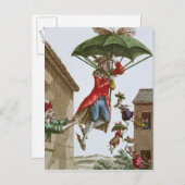 Gehouden door paraplu's en Butterflies Briefkaart (Voorkant / Achterkant)