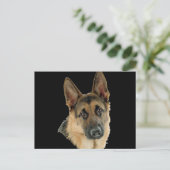 Gehouden van & Beschermd door een Duitse herder Briefkaart (Staand voorkant)